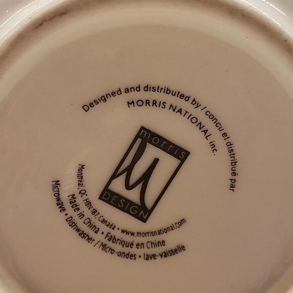 Creamer Jug White with red print of two cups steaming Morris Design - Picture 6 of 6